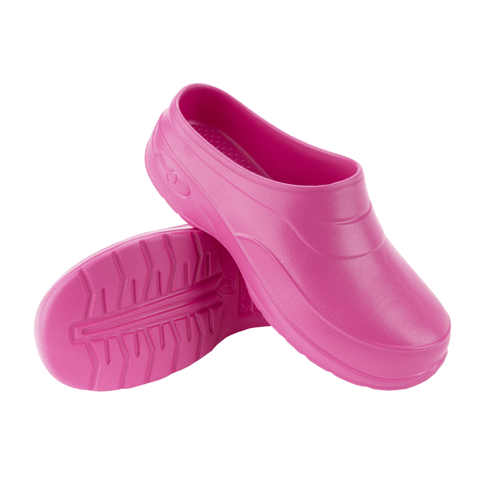 Pink clogs