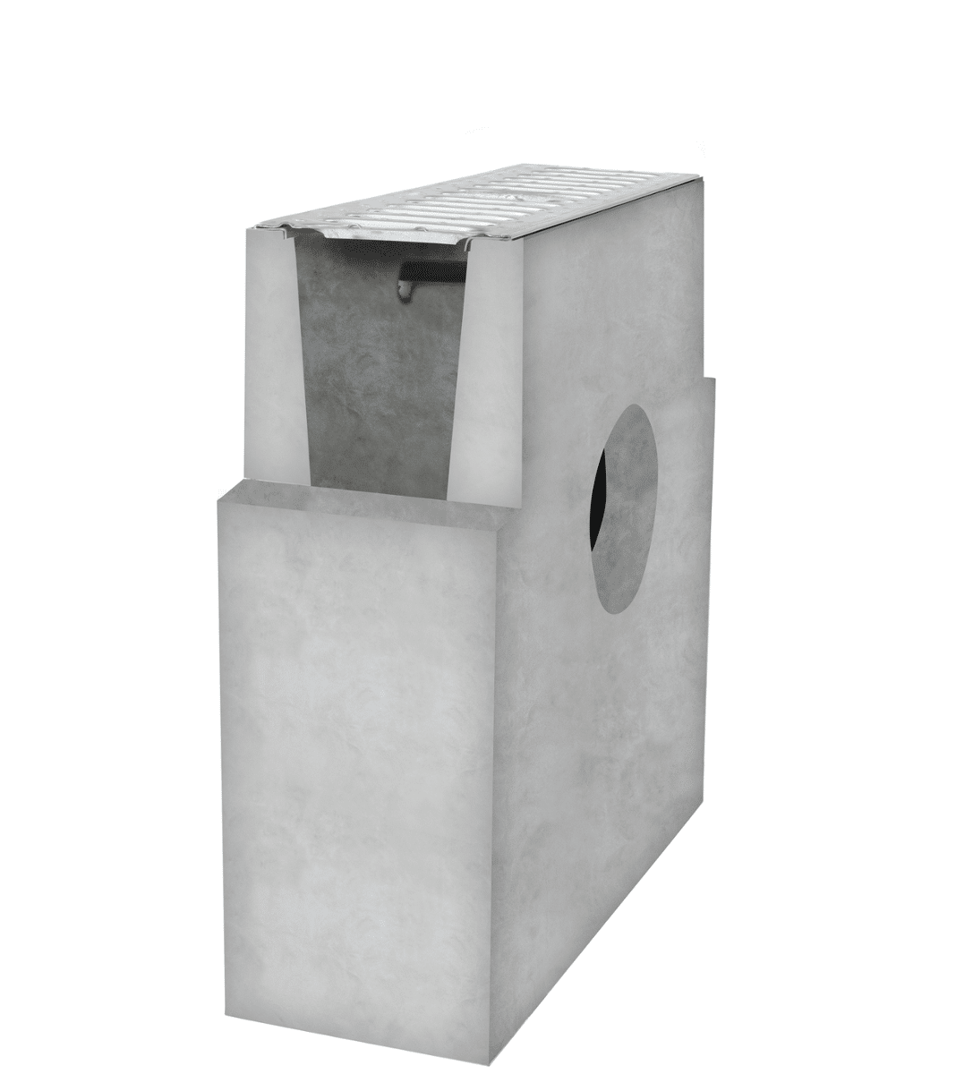 Studzienka z betonu i pokrywą ze stali ocynkowanej TL A15 H12 BB (Zdjęcie 1)