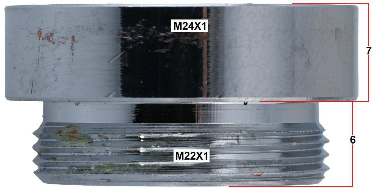 Redukcja perlator M24 GW na M22 GZ (Zdjęcie 3)