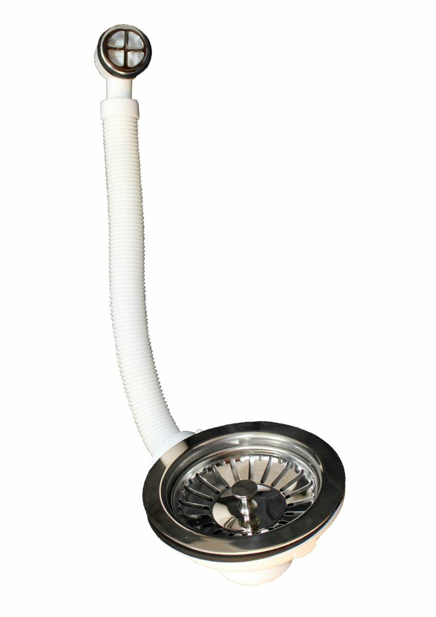 Spust syfonu zlew z przelewem okrągłym (Zdjęcie 2)
