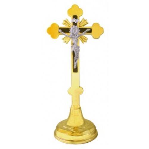 Krzyż stojący h 28 kolor złoty 02-120   