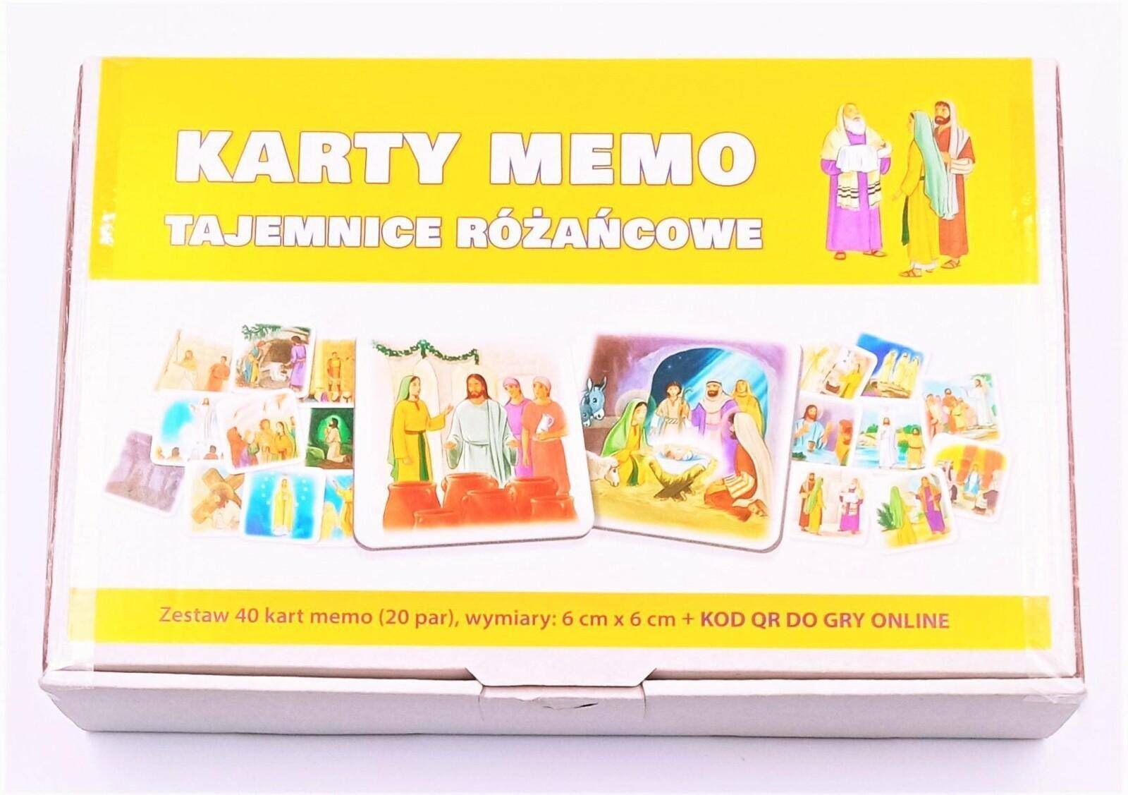 Karty memo Tajemnice różańcowe