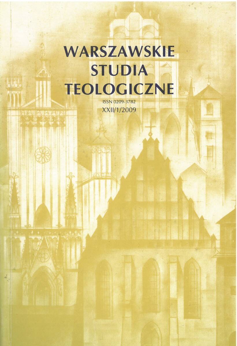 Warszawskie Studia Teol XXII/1/2009