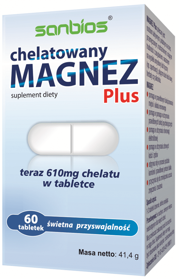 Magnez chelatowany Plus 60 tabletek