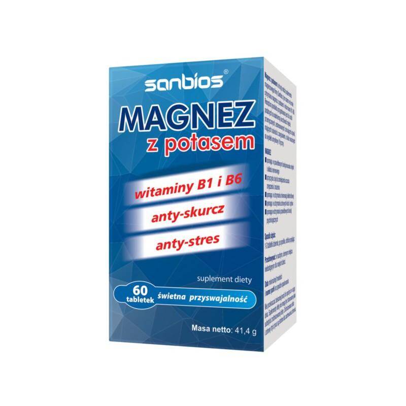 Magnez z potasem 60 tabletek