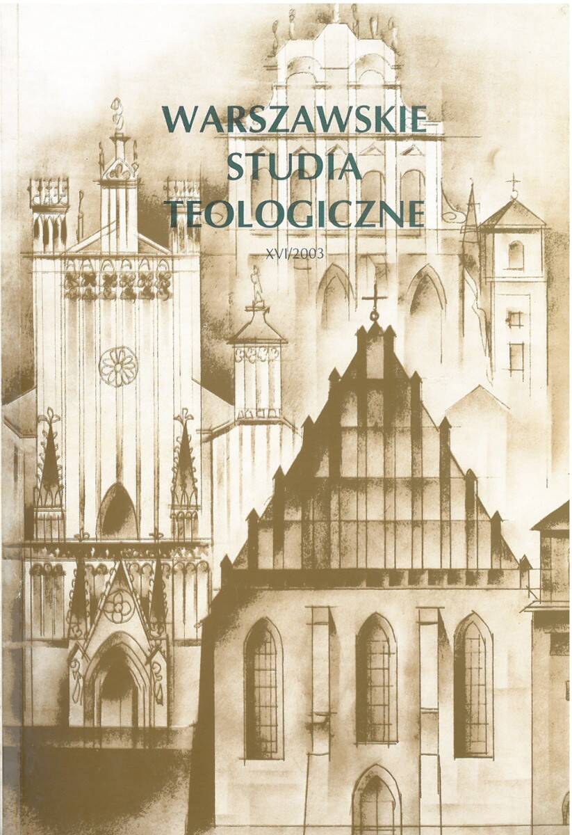 Warszawskie Studia Teol 2003/XVI