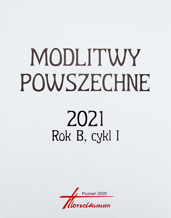 Modlitwy powszechne 2024 rok B WKŁAD