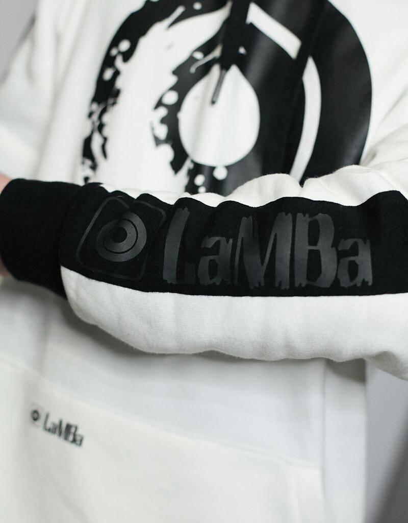 Bluza LAMBA biała kangurka z kapturem L (Zdjęcie 4)