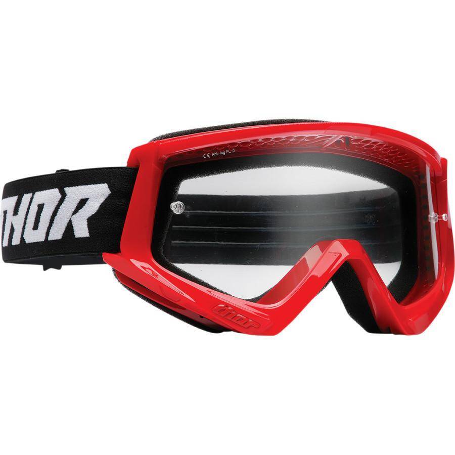 Gogle Thor COMBAT Youth red/black