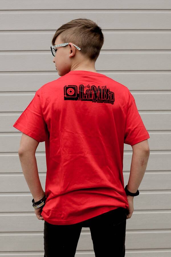 T-shirt czerwony Lamba Youth 8 (Zdjęcie 2)