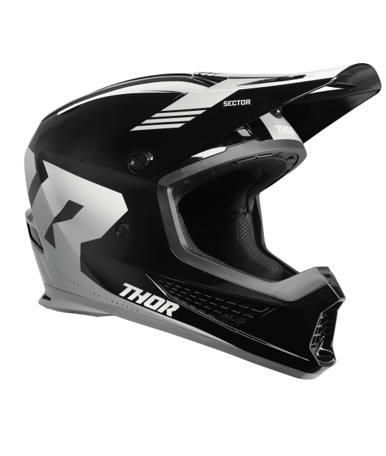 Kask THOR SECTOR 2 CARV BK/WH  2 XL