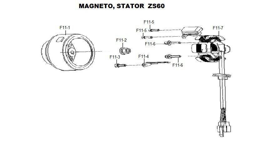Magneto koło magnesowe LMX 60 /F11-1/ (Zdjęcie 3)