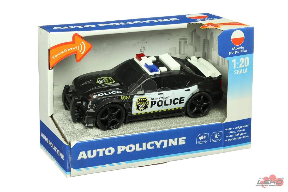 Auto POLICE 19cm z polskim głosem