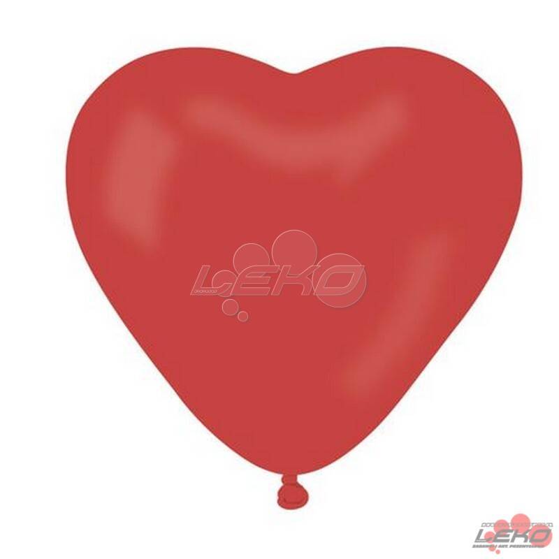 Balon serce czerwone op.100szt.