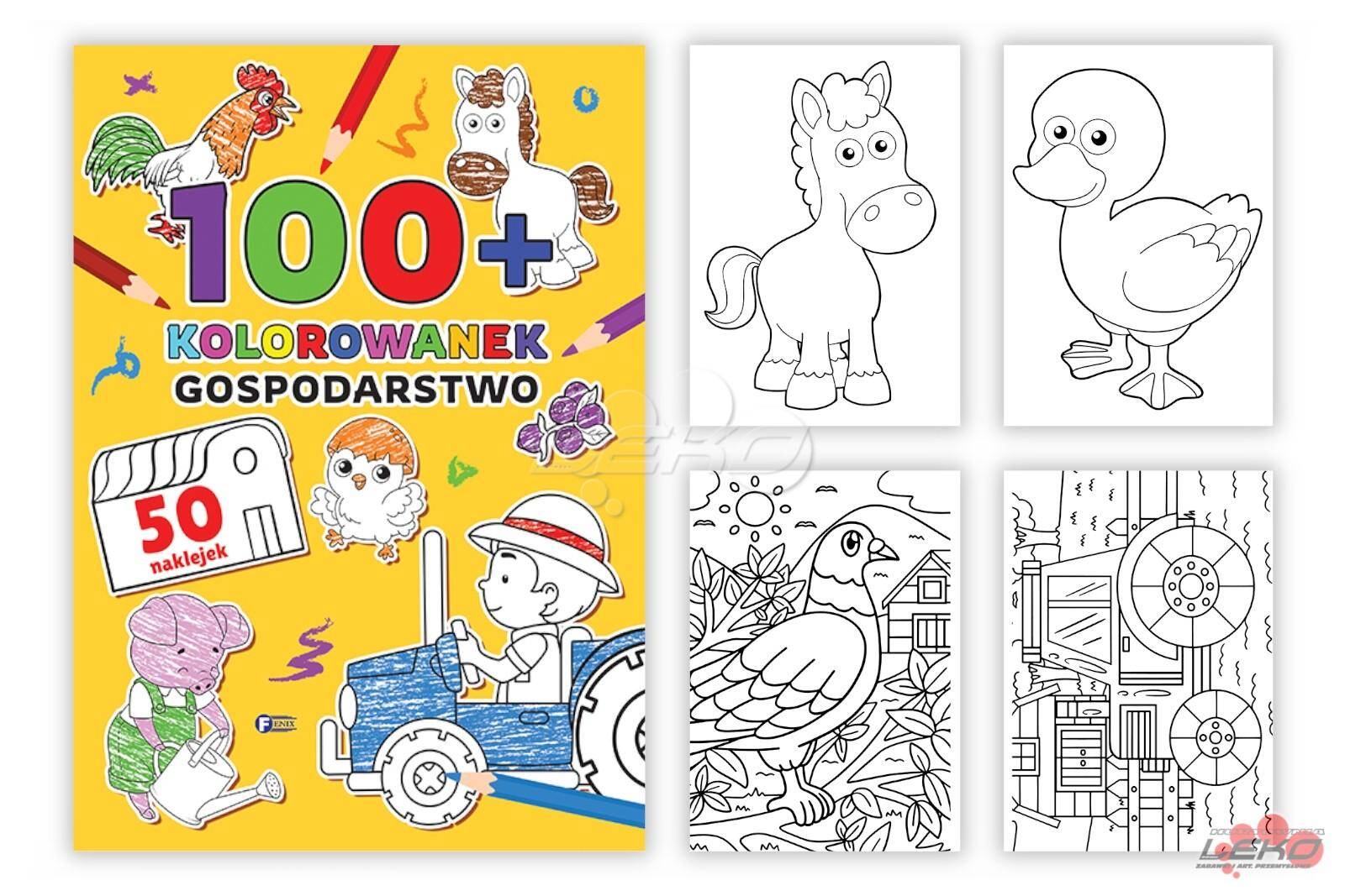 Malowanka 100+ kolorowanek gospodarstwo