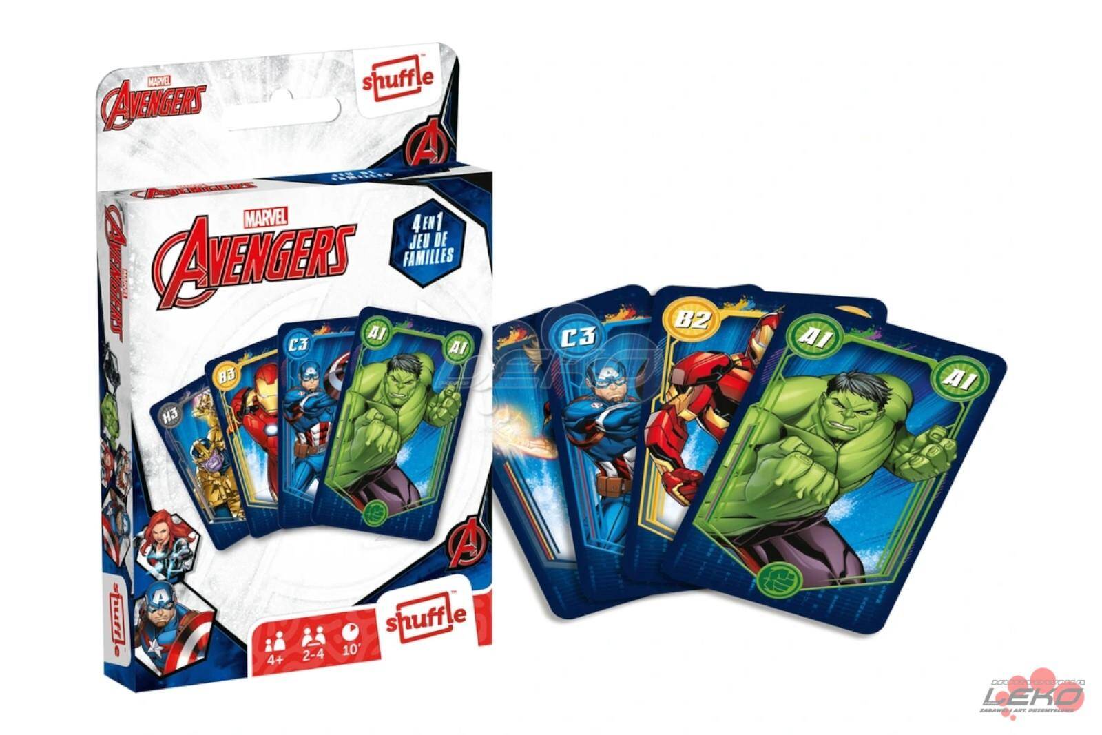 Karty Avengers 4w1