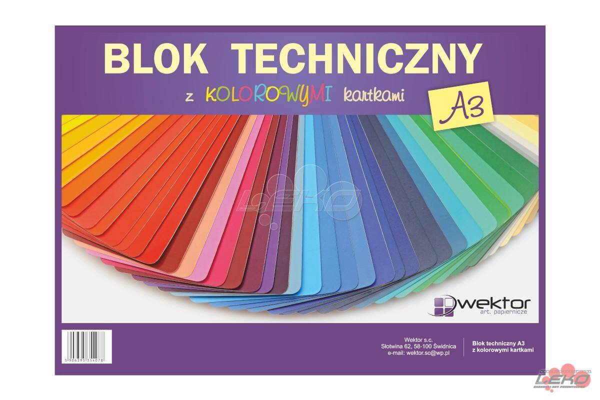 Blok techniczny A3 kolor Wektor [10]