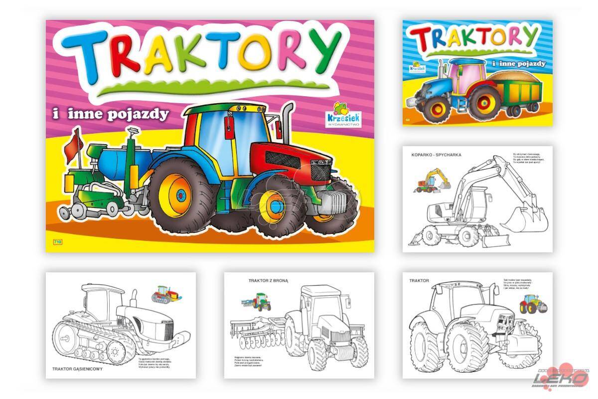 Malowanka Traktory i inne pojazdy GK