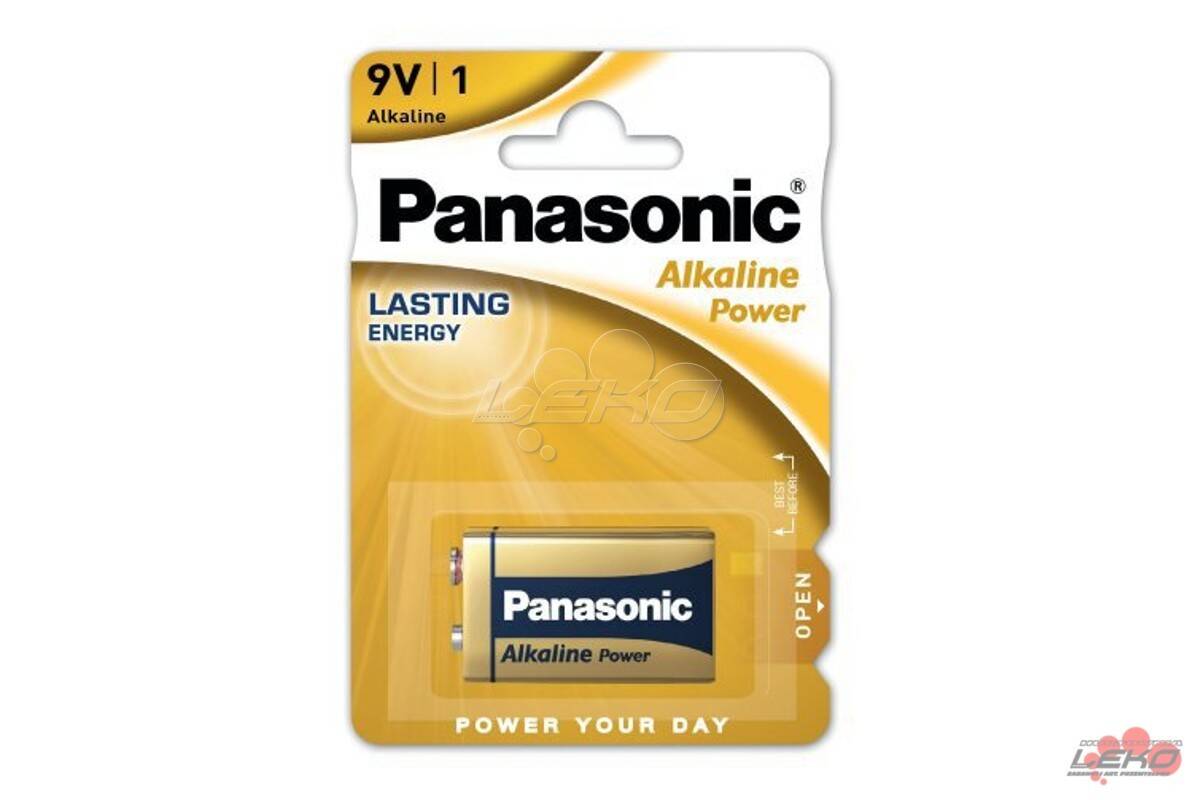 Bateria 9V 6LR61 Panasonic Alkaline bl.