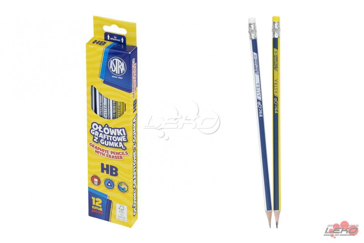 Ołówek z gumką ASTRA [12] 139234