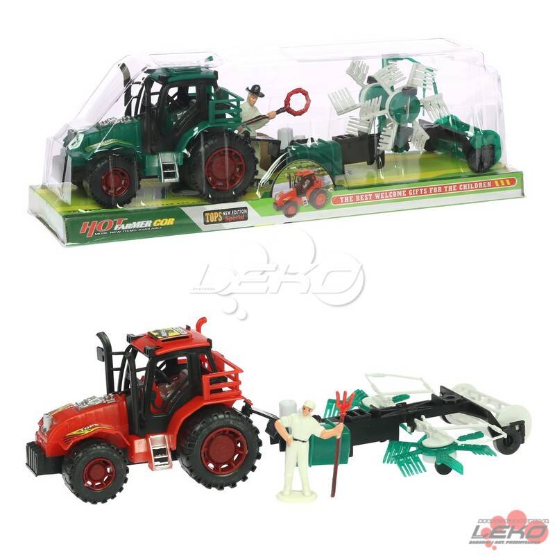 Traktor z maszyna rolniczą 32cm