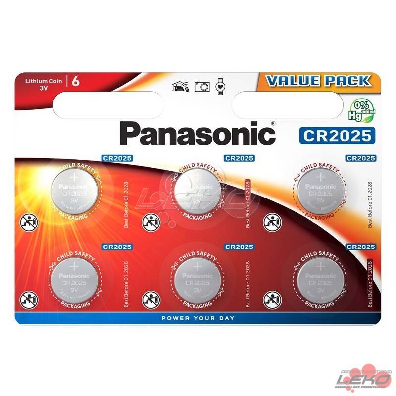 Bateria CR 2025 Panasonic [6]