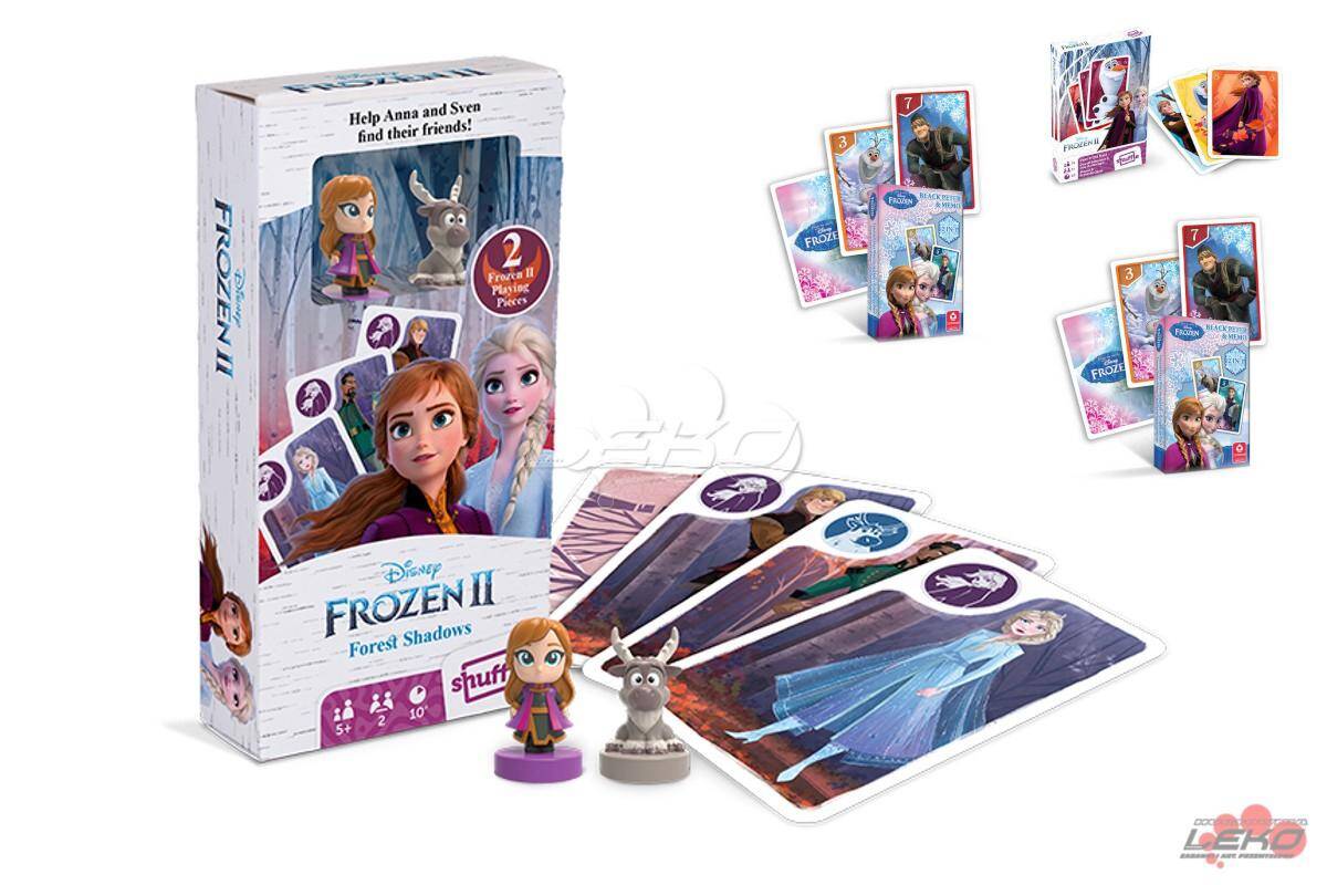 Gra karciana Frozen + 2 figurki + GRATIS