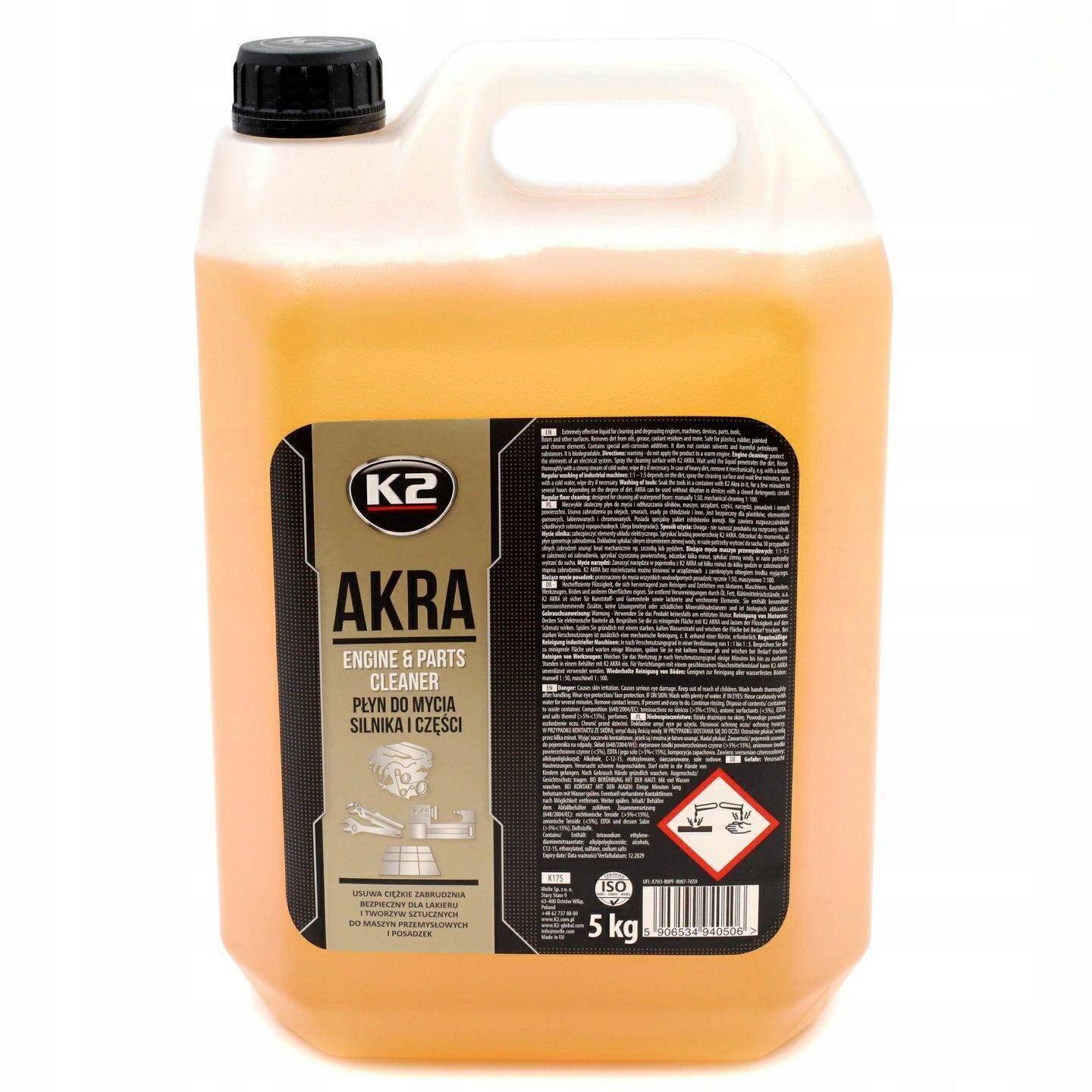 K2 AKRA płyn do mycia silnika 5L