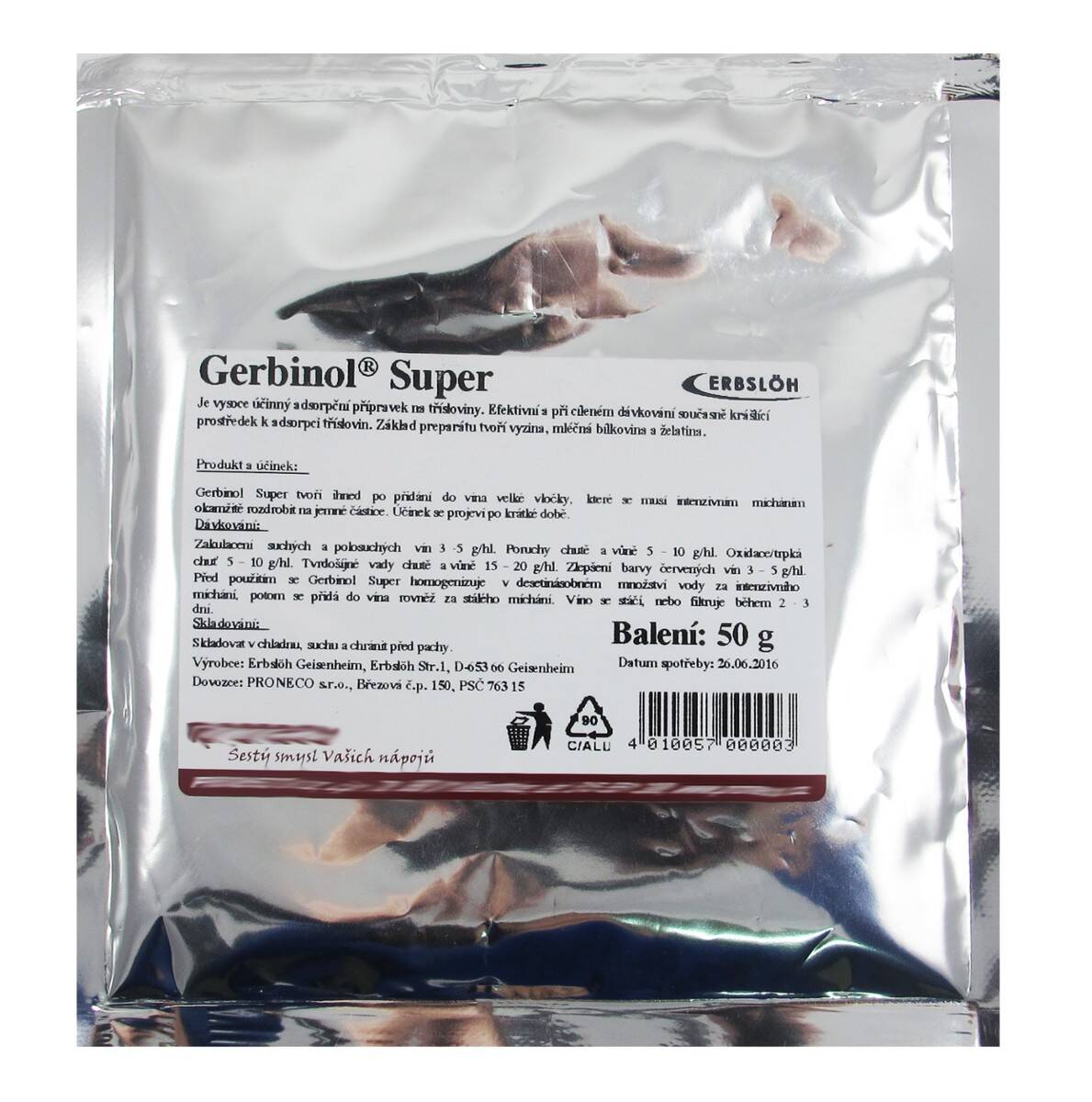 Gerbinol Super 50 g adsorbcja tanin (Photo 1)