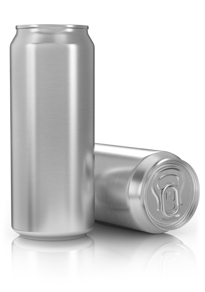 Aluminum can for canning beer 330 ml, FIT silver