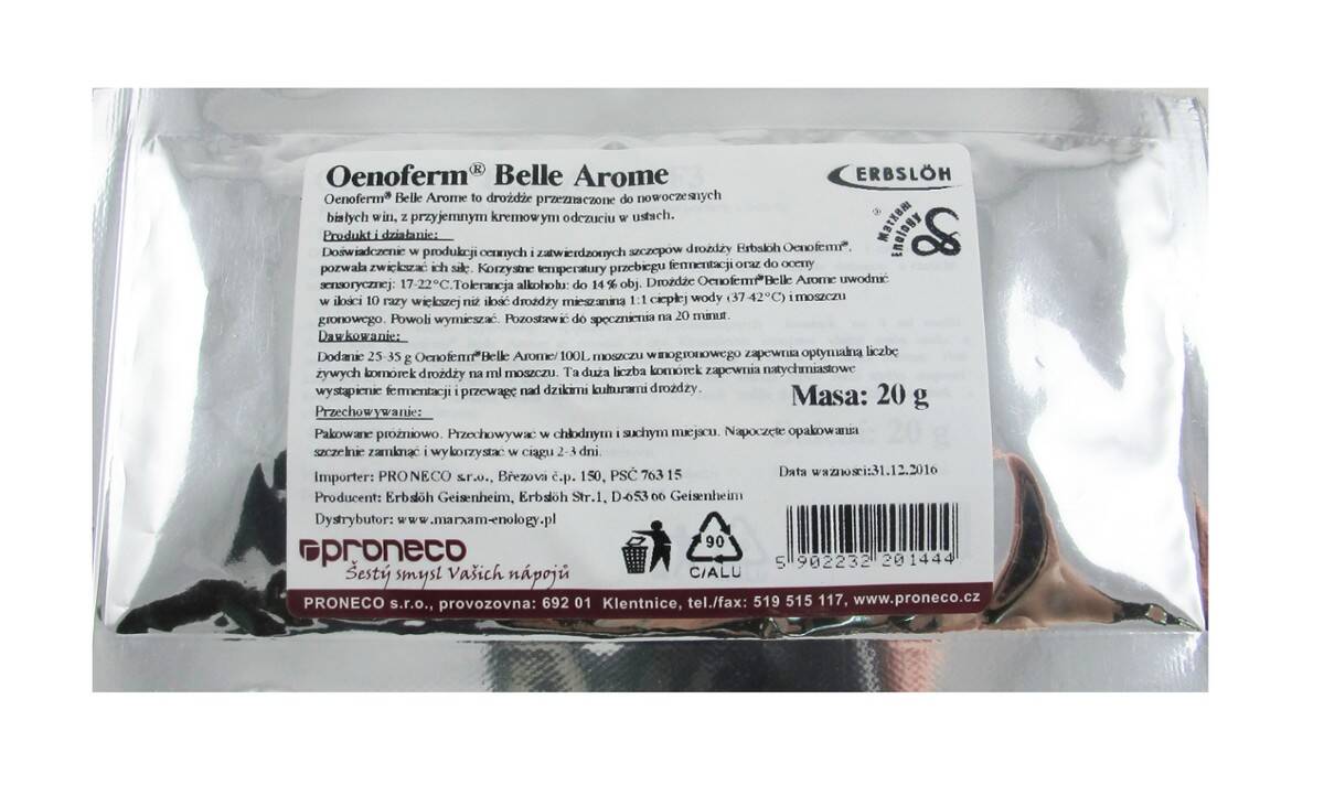 Oenoferm Belle Arome F3 20 g 80l (Zdjęcie 1)
