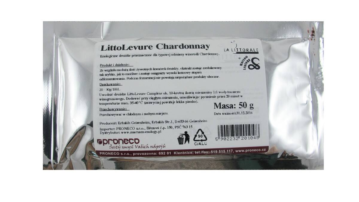 LittoLevure Chardonnay 50 g 250 l (Zdjęcie 1)
