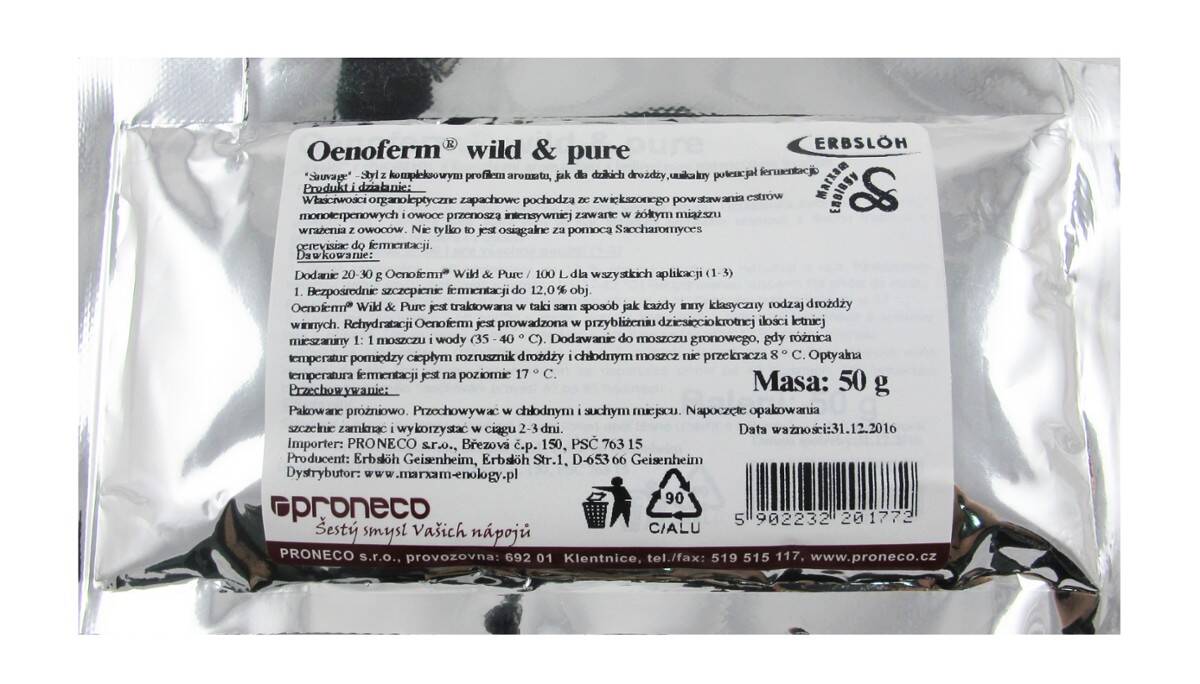 Oenoferm Wild & Pure F3 50g 250l (Zdjęcie 1)