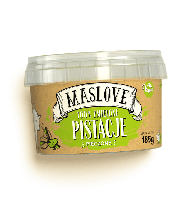 Maslove 185g - masło pistacje 100%