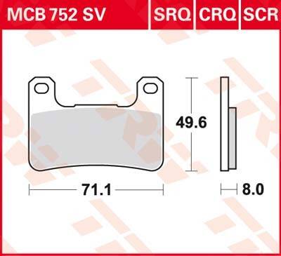 LUCAS MCB752-SV Klocki hamulcowe vd-355
