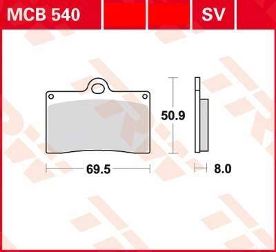 LUCAS MCB540-SV Klocki hamulcowe