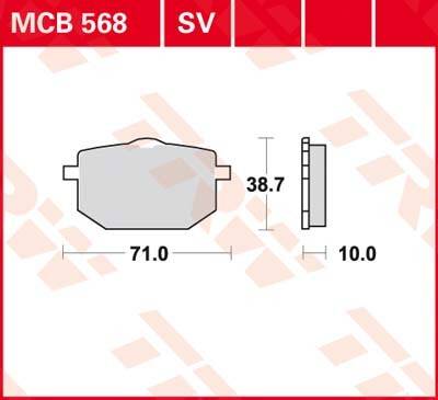 LUCAS MCB568-SV Klocki hamulcowe