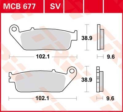 LUCAS MCB677-SV Klocki hamulcowe vd-156/