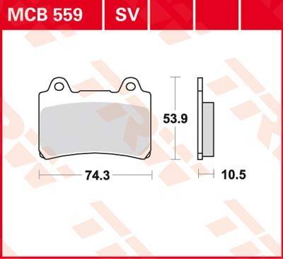 LUCAS MCB559-SV Klocki hamulcowe