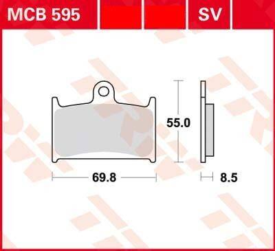 LUCAS MCB595-SV Klocki hamulcowe