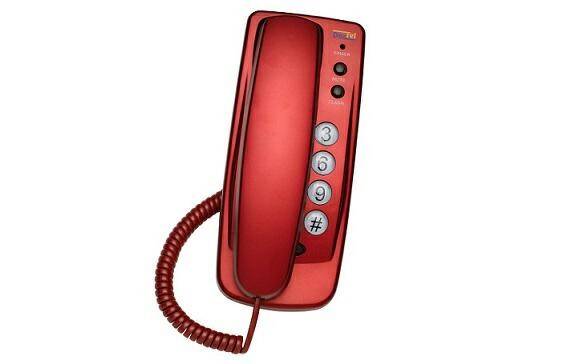 DARTEL TELEFON LJ260 stacjonarny czerwon