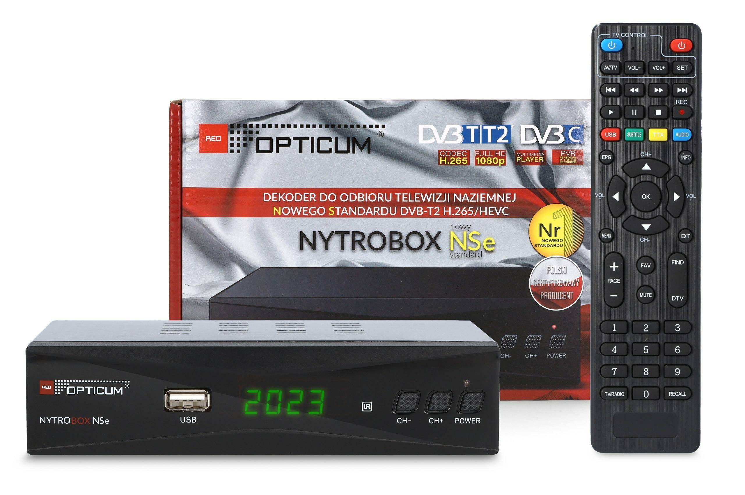 OPTICUM TUNER DVB-T2 Nytrobox NSe