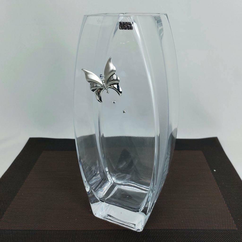 007 Wazon szklany zdobiony Motyl 410-32