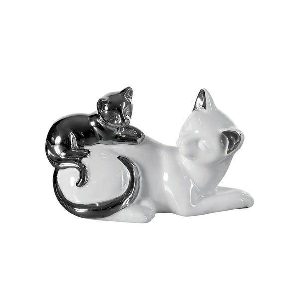KATO Kot ceramiczny biały+srebro  380366