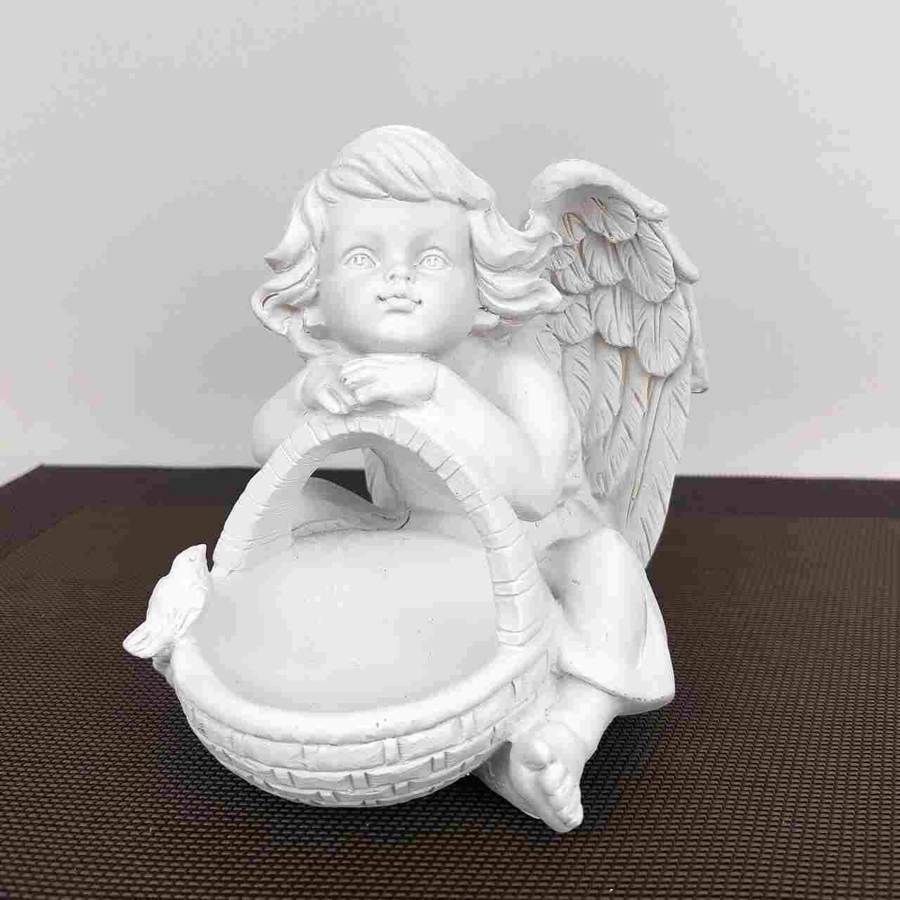 Aniołek z koszyczkiem 15cm