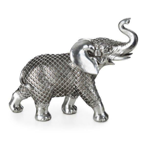 EVAN Figurka słoń srebrny