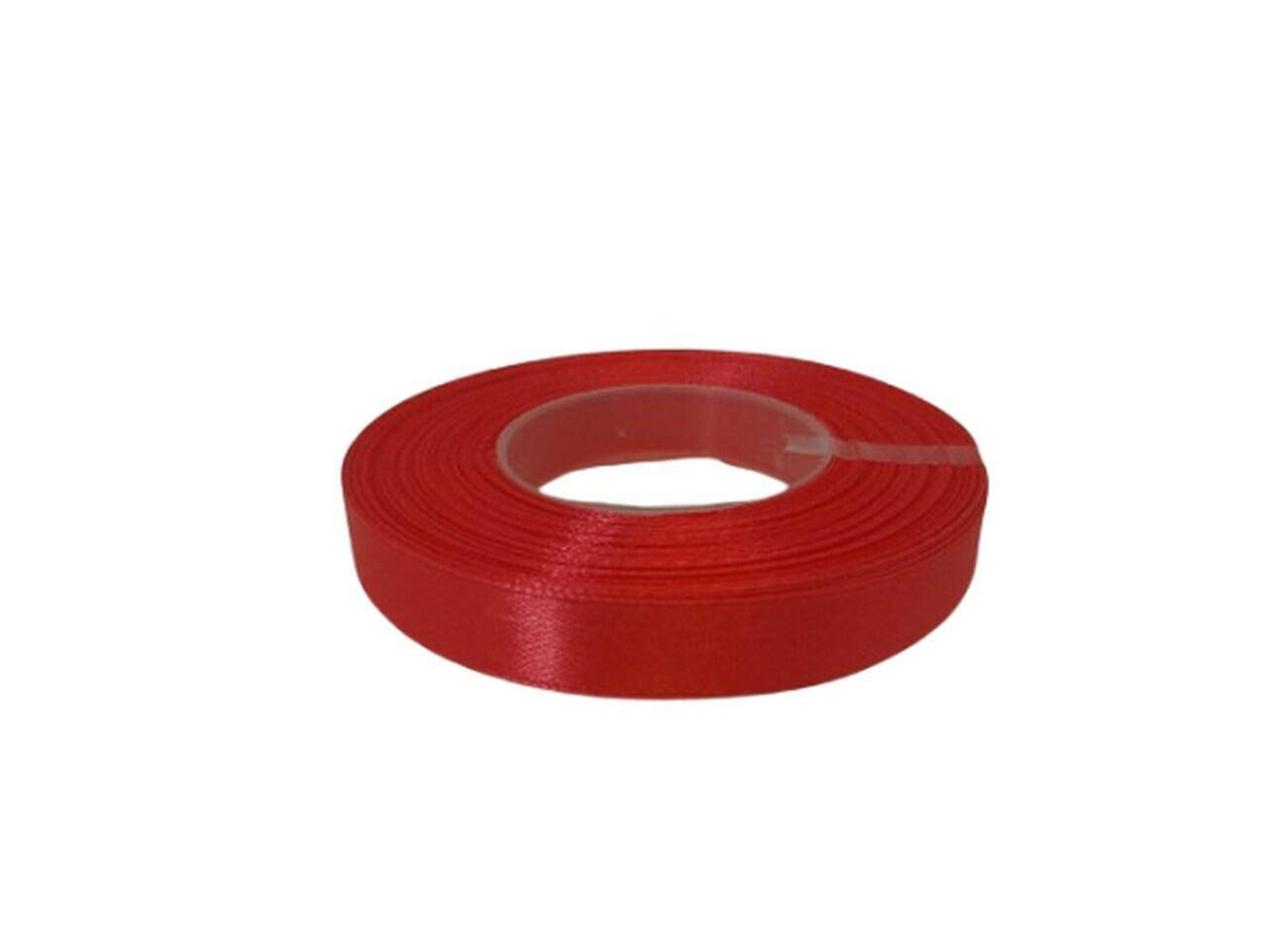Wstążka satynowa 12mm malina 32m