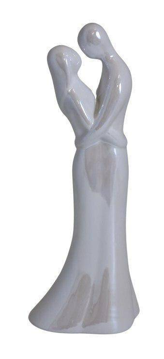 Para ceramiczna biała perłowa