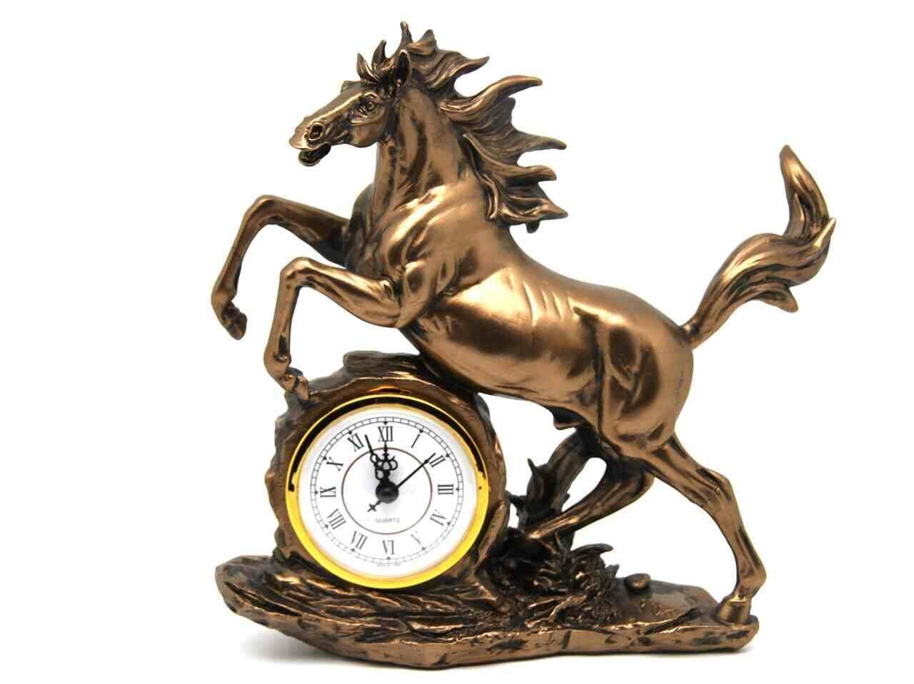 Figura z zegarem Koń 26cm