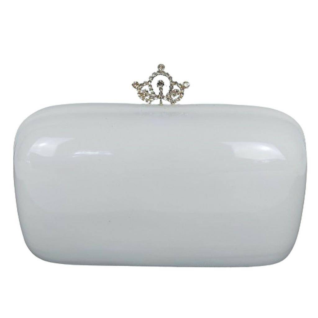 Skarbonka ceramiczna torebka biała